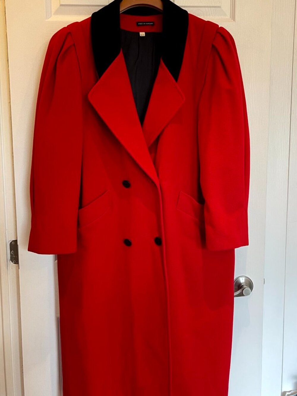 double breasted formal winter coat